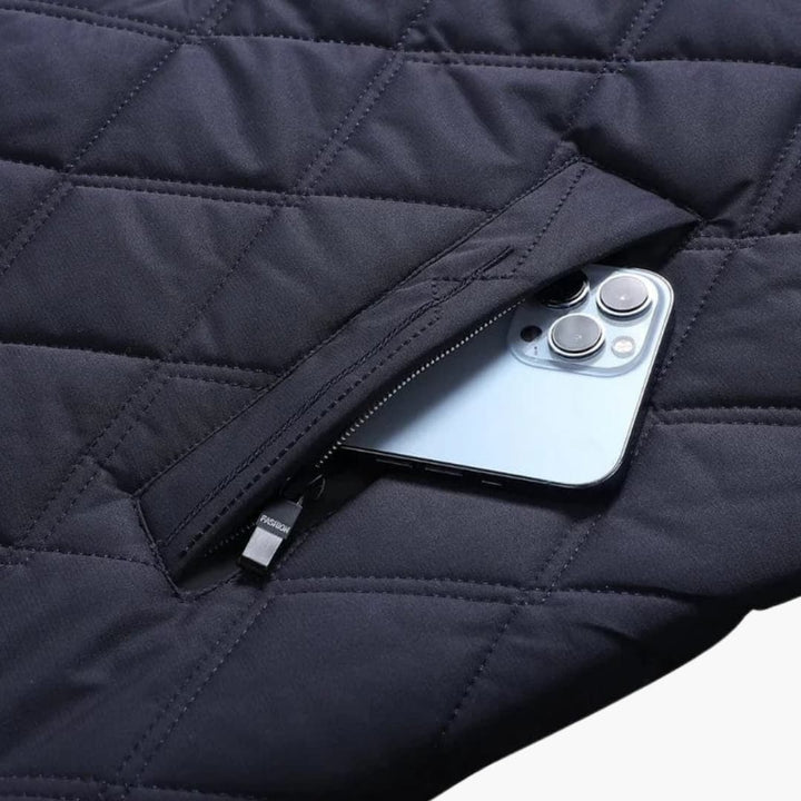 Herren Steppjacke mit Umlegekragen