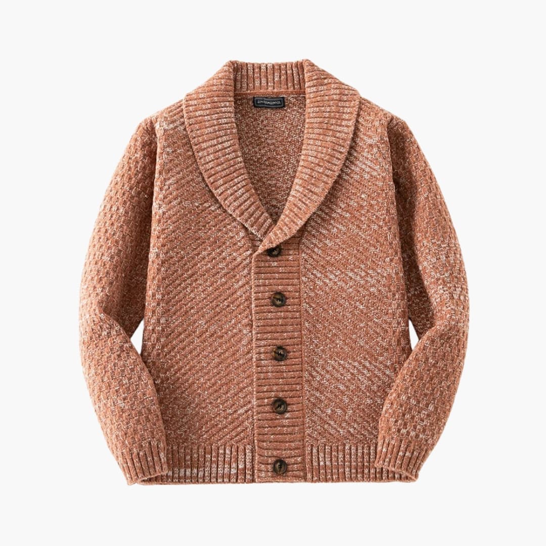 Herren Strickjacke mit Schalkragen