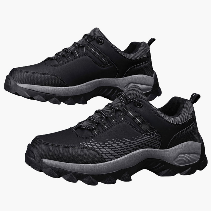 Herren Trekking Schuhe mit Schnürung und rutschfester Profilsohle