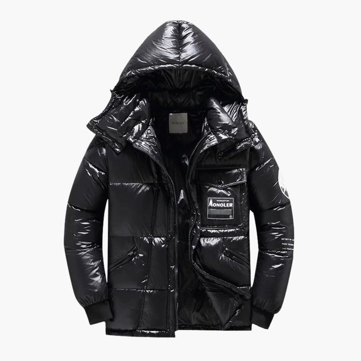 Herren Winter Steppjacke mit Kapuze