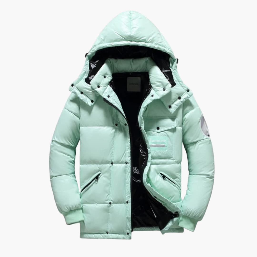 Herren Winter Steppjacke mit Kapuze