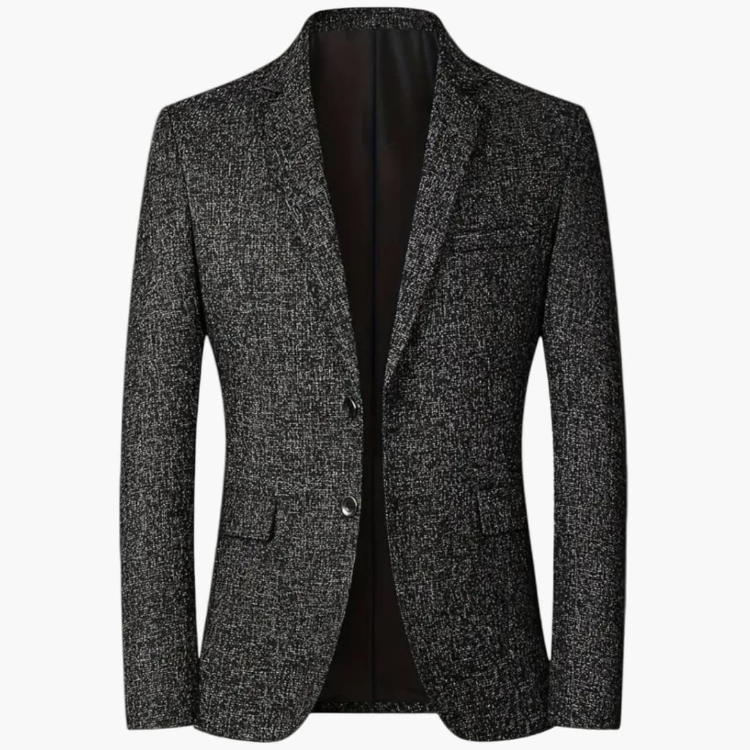Herrenblazer mit Reverskragen und Knopfverschluss