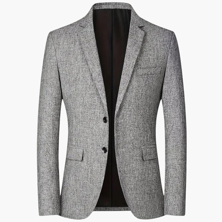 Herrenblazer mit Reverskragen und Knopfverschluss