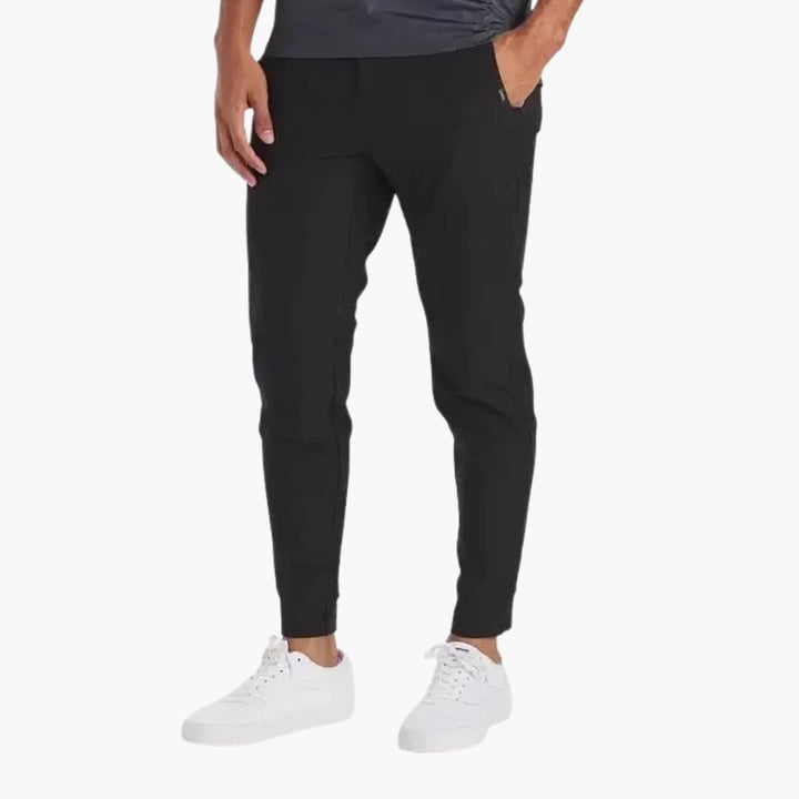 Herrenhose mit Stretchbund und konisch zulaufenden Beinen