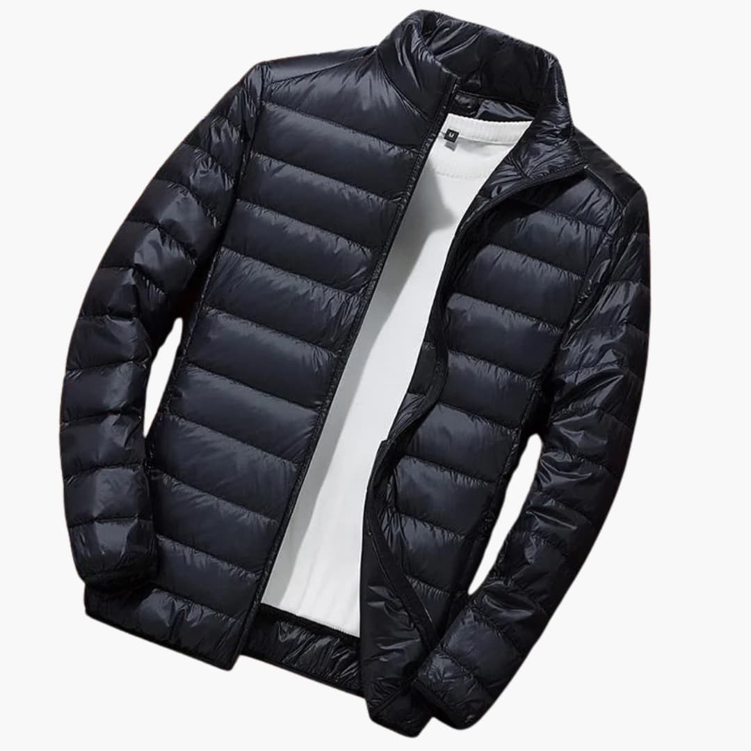 Herrenjacke mit Kapuze und langen Ärmeln