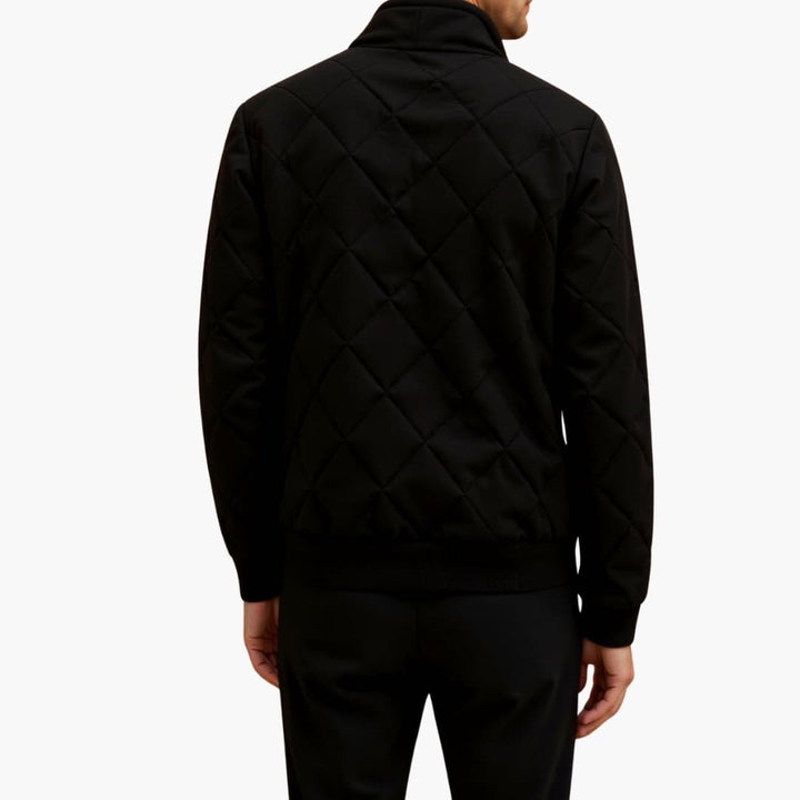 Herrenjacke mit Reißverschluss und Gesteppter Oberfläche