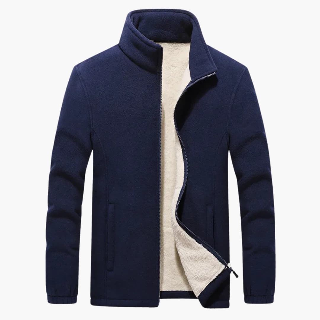 Herrenjacke mit Reißverschluss und Taschen