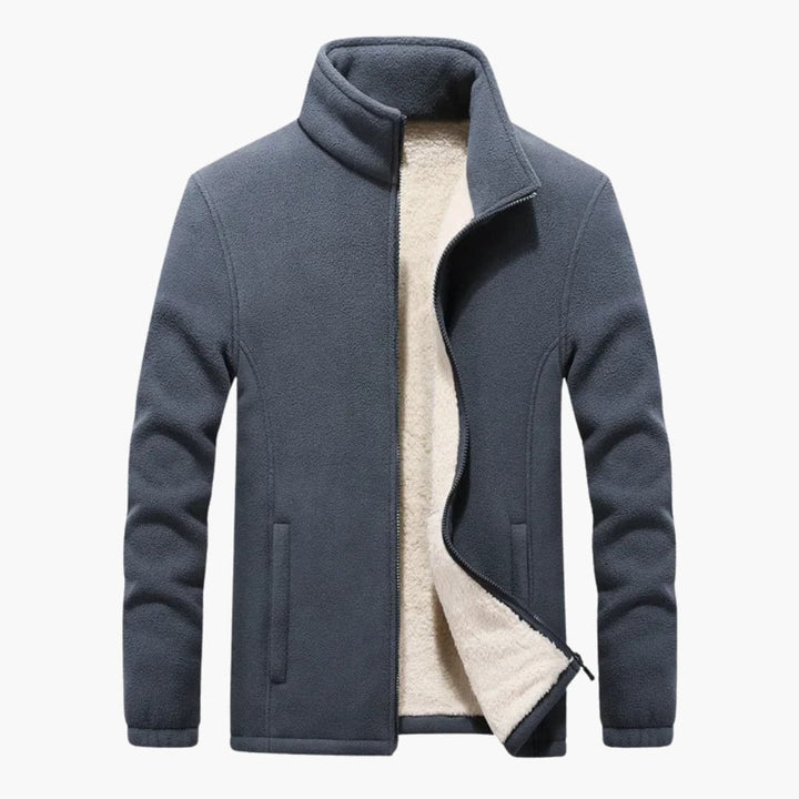 Herrenjacke mit Reißverschluss und Taschen