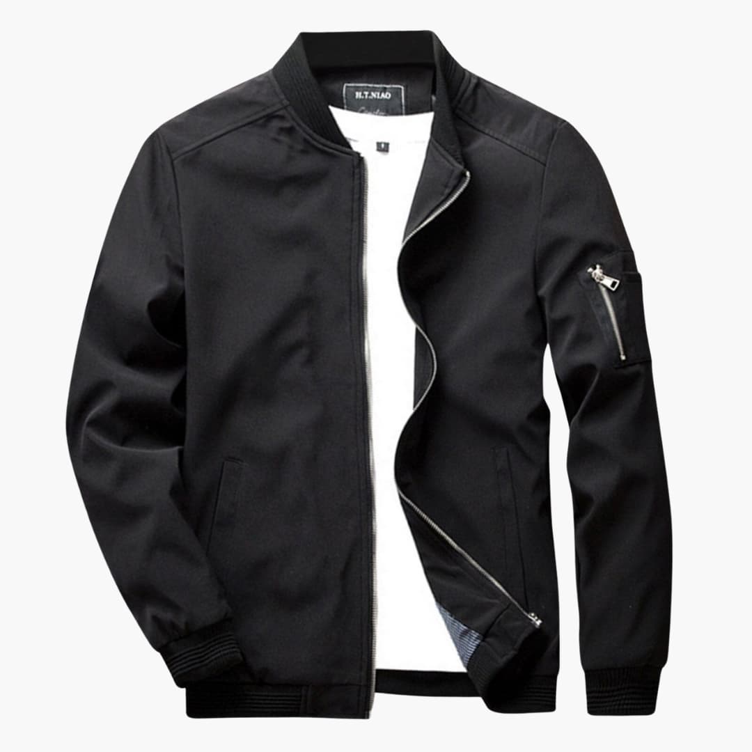 Herrenjacke mit Reißverschluss und zwei Seitentaschen
