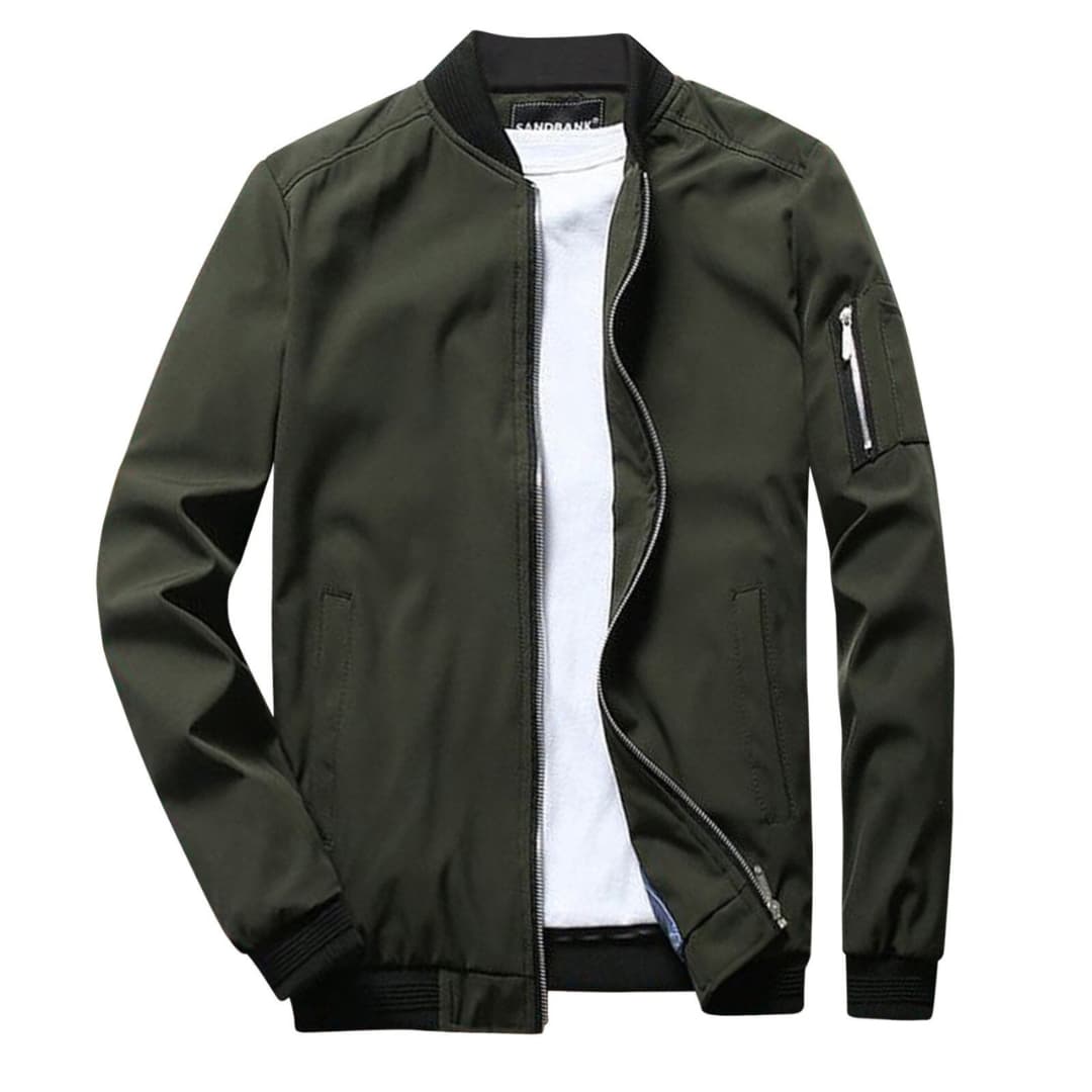 Herrenjacke mit Reißverschluss und zwei Seitentaschen