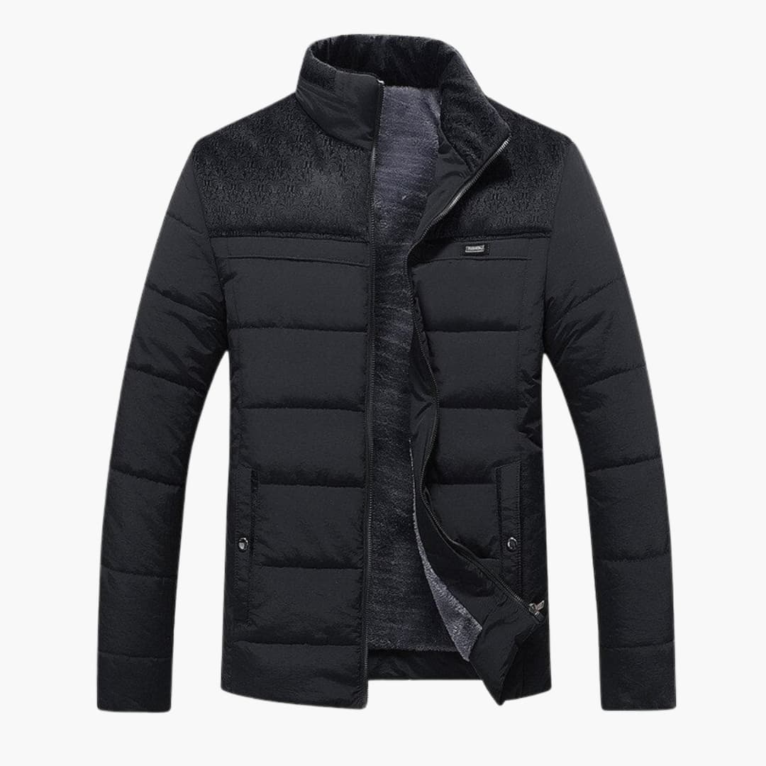 Herrenjacke mit Stehkragen und Steppung