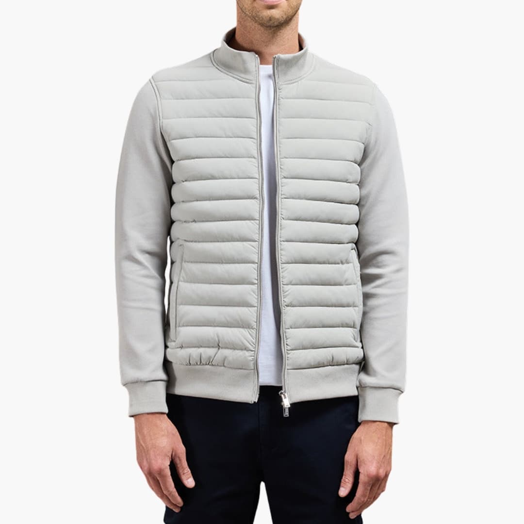 Herrenjacke mit Stehkragen und Bündchen