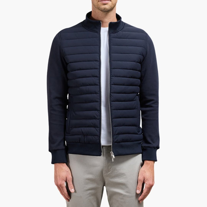 Herrenjacke mit Stehkragen und Bündchen