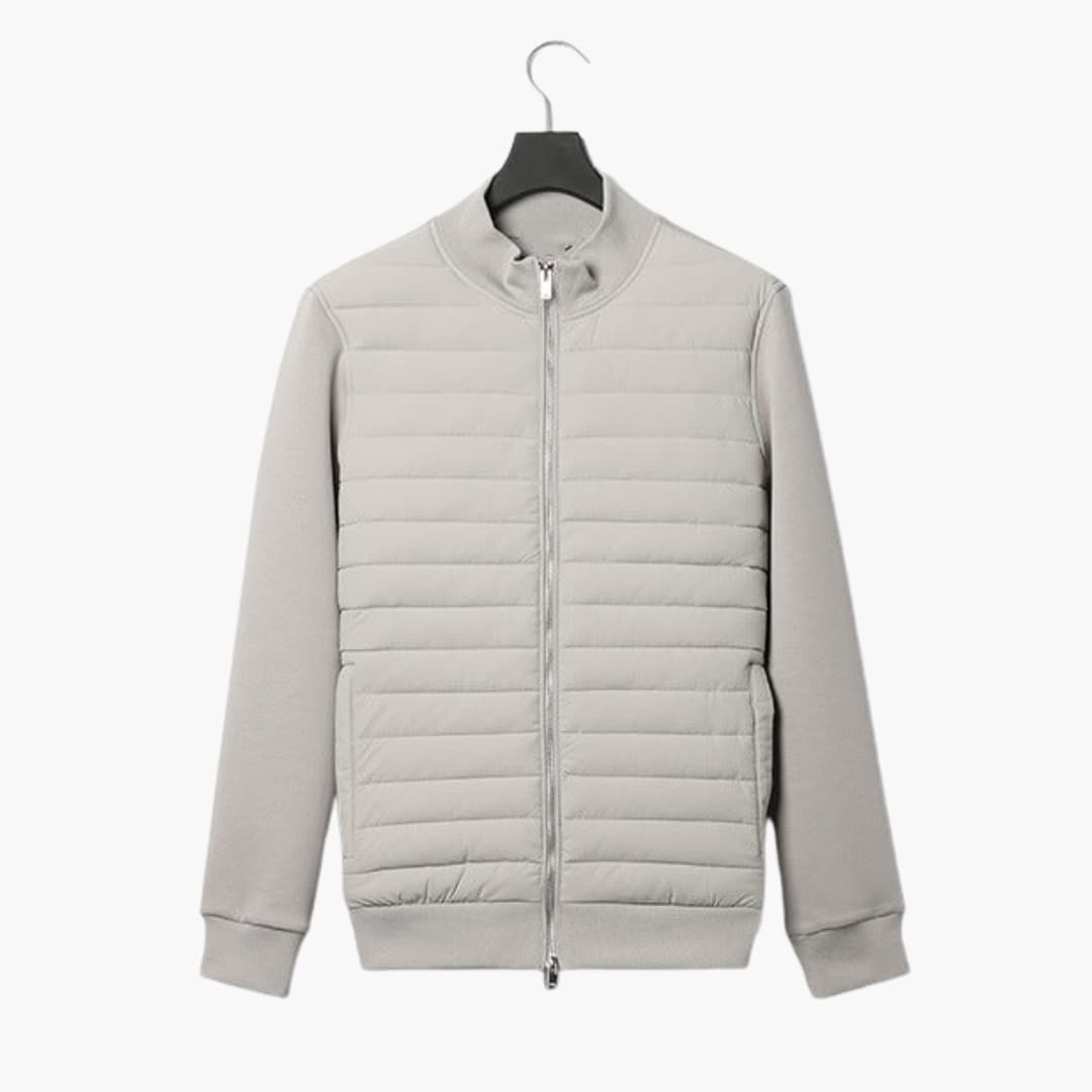 Herrenjacke mit Stehkragen und Bündchen