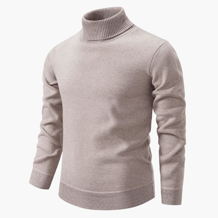 Herren pullover mit Rollkragen und langen Ärmeln
