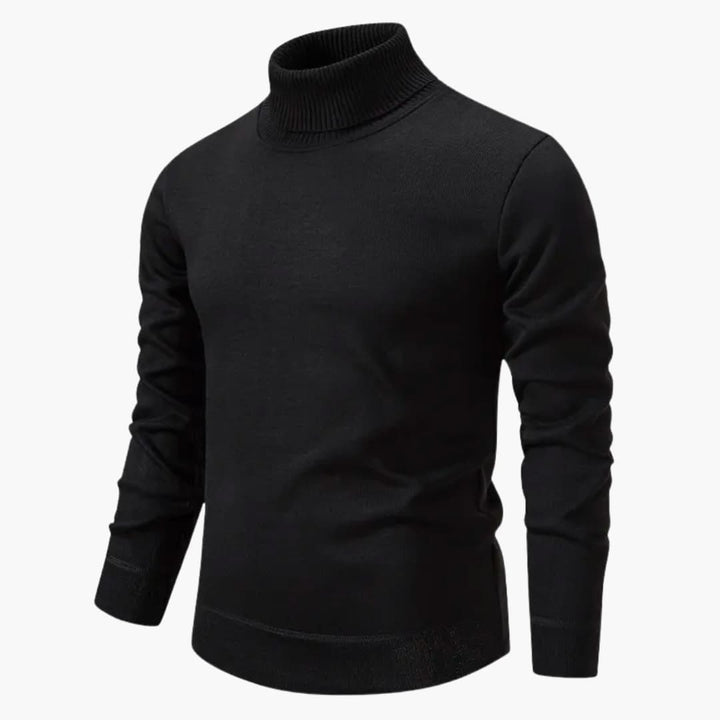Herren pullover mit Rollkragen und langen Ärmeln