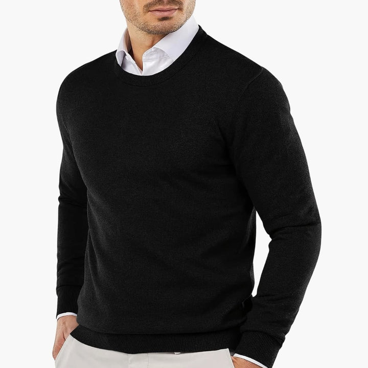 Herrenpullover mit V Ausschnitt und langen Ärmeln