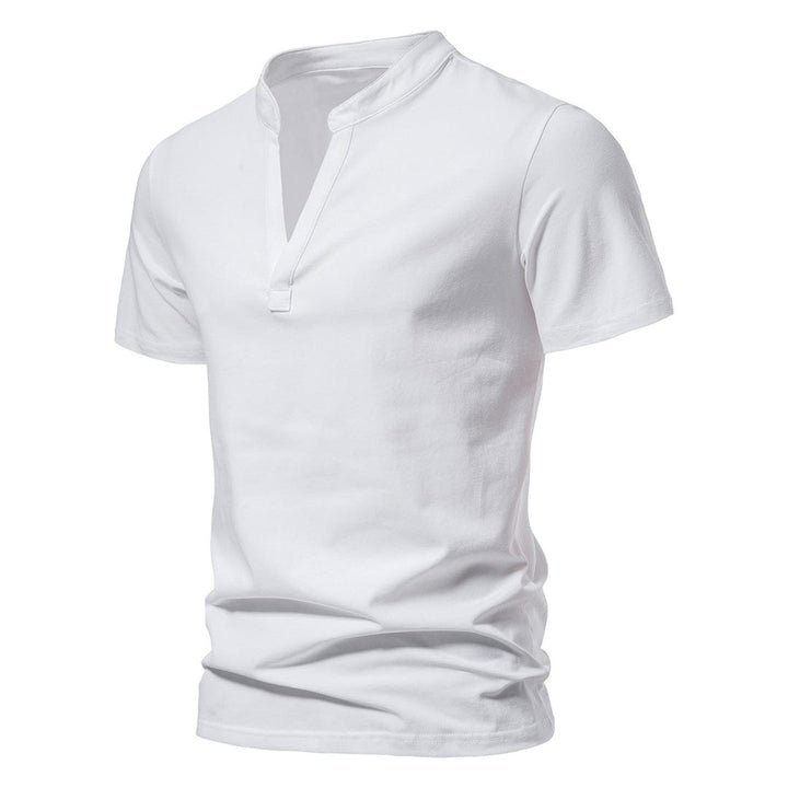 Premium V-Ausschnitt T-Shirt für Herren – lässig & bequem
