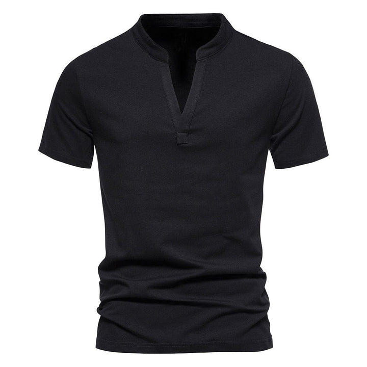 Premium V-Ausschnitt T-Shirt für Herren – lässig & bequem