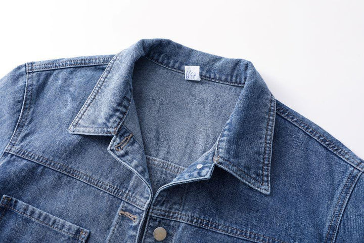 Stilvolle Jeansjacke mit Klappentaschen für Frauen - SchmiedeMode