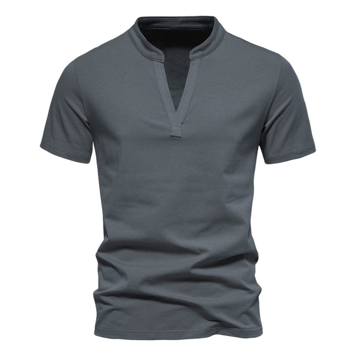 Premium V-Ausschnitt T-Shirt für Herren – lässig & bequem