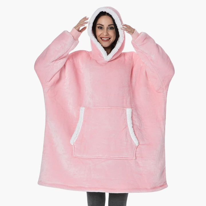 Unisex Decken Hoodie mit Kapuze und Fronttasche