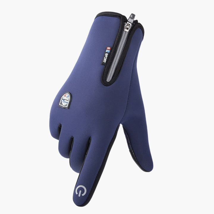 Unisex Handschuhe mit Reißverschluss und Strukturfläche