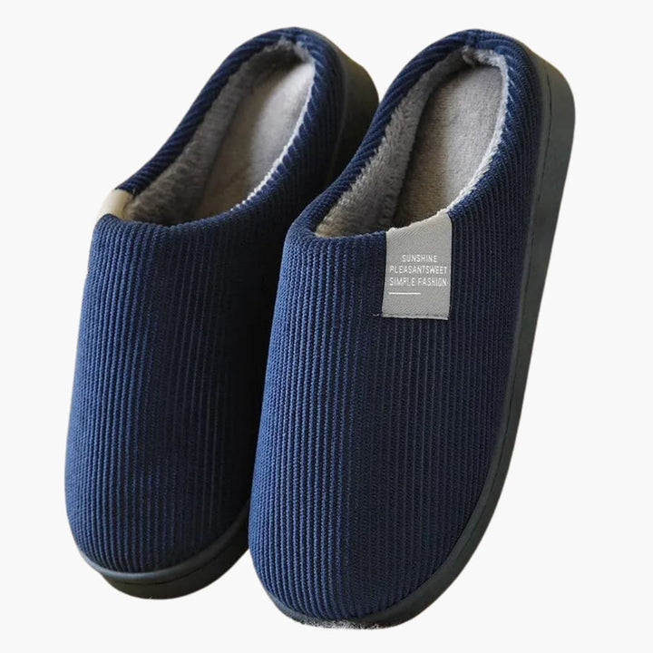 Unisex Hausschuhe mit Plüschoberfläche und dicker Sohle