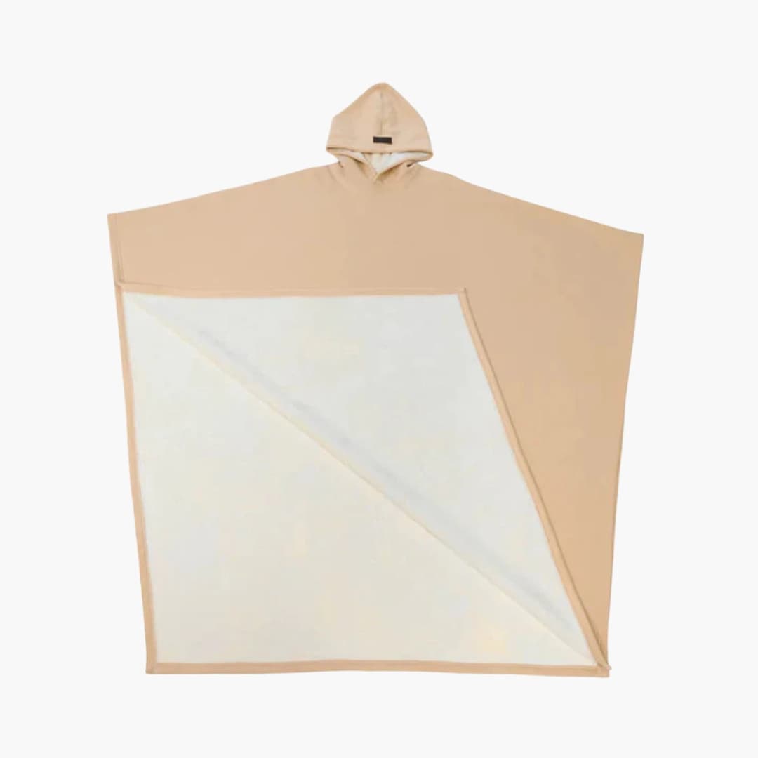 Unisex Poncho Decke mit Kapuze und weiter Passform