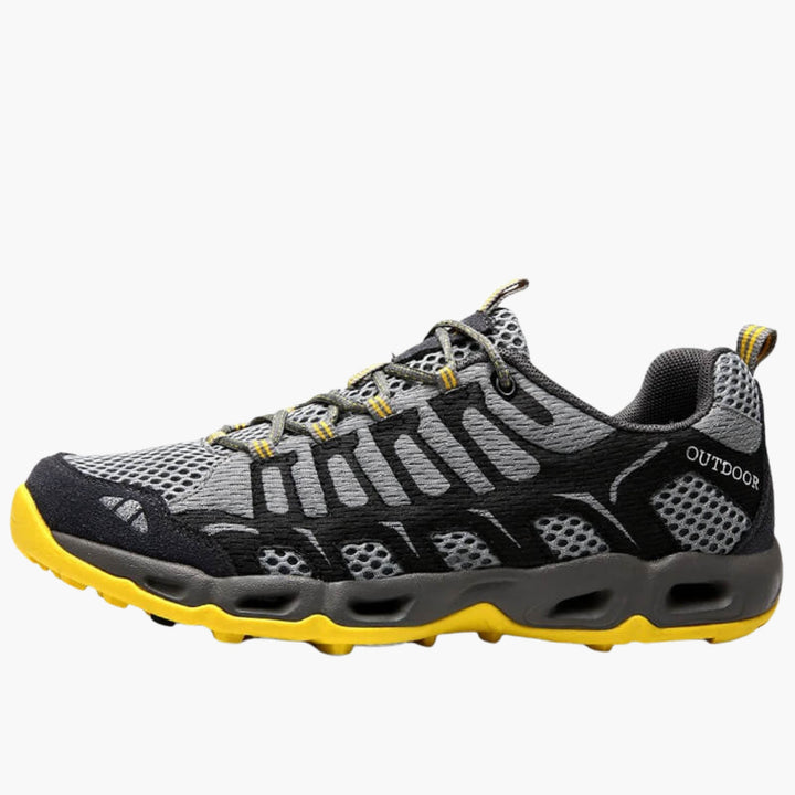 Unisex Trekking-Schuhe mit Schnürverschluss und profilierter Außensohle