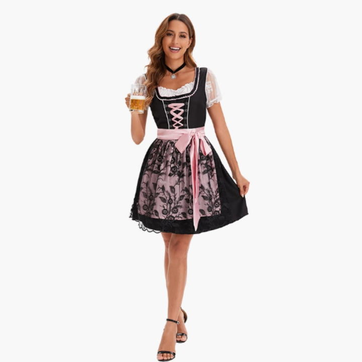 Geblümtes Dirndl kleid für Damen - Oktoberfest 2025