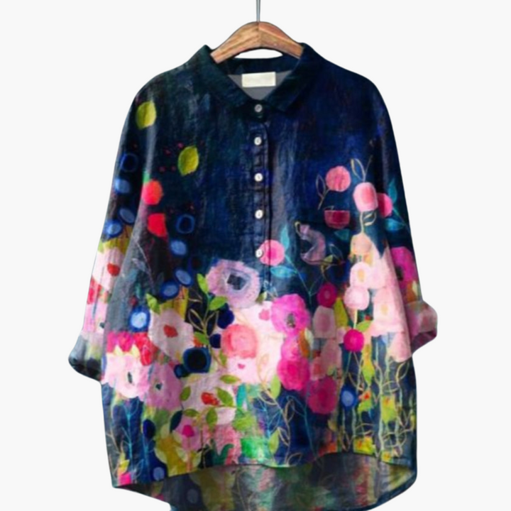 Elegante leichte Seidenbluse für Frauen - SchmiedeMode